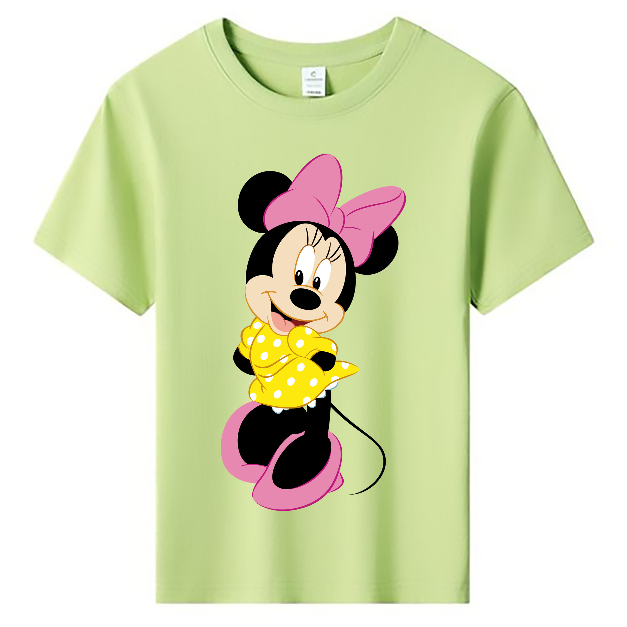 （画像用） ミッキーマウス Mickey Mouse 綿100％キッズTシャツ（フロントプリント）